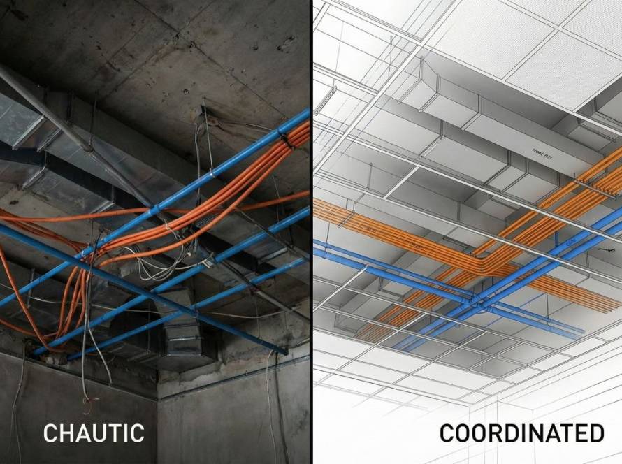 Construction professionals managing project interfaces.